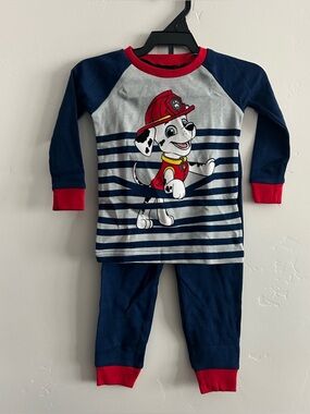 Boys Navy & Red Paw Patrol Pajama Set - Marshall Graphic